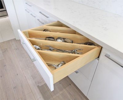 What a great idea to keep those larger kitchen tools and accessories organized